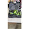 Image 1 : HUEPAR ROTARY HAMMER WITH 2 BATTERIES IN HARD CASE. NO CHARGER