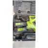 Image 2 : HUEPAR ROTARY HAMMER WITH 2 BATTERIES IN HARD CASE. NO CHARGER
