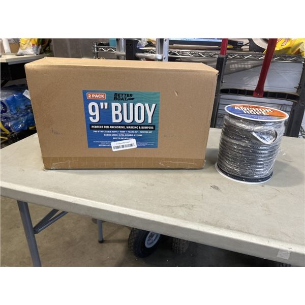 BETTER BOAT 9" BUOY AND BETTER BOAT ANCHOR ROPE