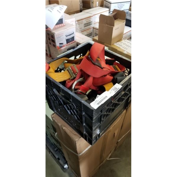 2 CRATES OF LOAD STRAPS