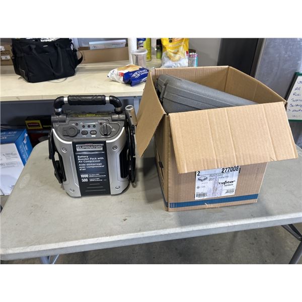 ASSORTED POWER TOOLS AND DEWALT BATTERIES, MOTOMASTER POWER PACK, ALL UNTESTED