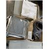 Image 1 : LOT OF NEW WESTWARD TOOLS AND SANDING BELTS WITH 2 BOXES OF BUCKET STRAINERS