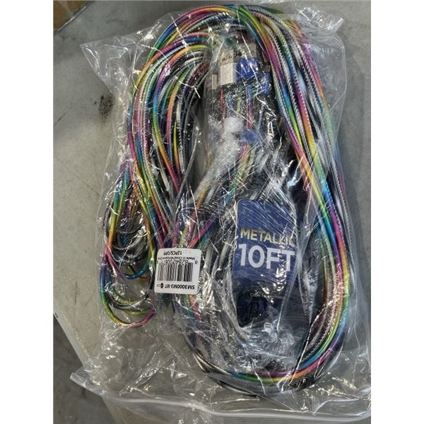 BOX OF 10 FEET CHARGING CABLES