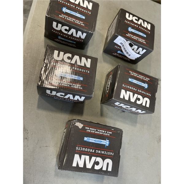 5 BOXES UCAN SLEEVE ANCHOR NEX NUTS