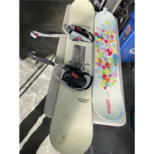 NITRO SPECTRUM SNOWBOARD  WITH BINDINGS AND FIREFLY WHOOP JUNIOR SNOWBOARD