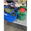Image 1 : 2 SLEEPING BAGS AND ASSORTED SAFETY / HIGH VIZ GEAR WITH HARD HAT