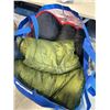Image 4 : 2 SLEEPING BAGS AND ASSORTED SAFETY / HIGH VIZ GEAR WITH HARD HAT