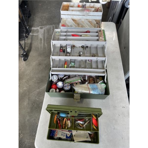 3 FISHING TACKLE BOXES WITH CONTENTS