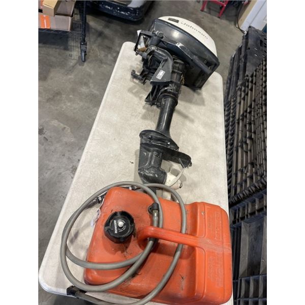 JOHNSON 3 HORSE OUTBOARD MOTOR WITH TANK