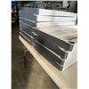 Image 4 : PLASTIC SHELVING UNIT - 11 SHELVES AND BOX OF POLES