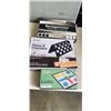 Image 1 : YELLOW MOUNTAIN GAMES INCLUDING BACKGAMMON WOODEN INLAID SET, CHESS & CHECKERS SET, FOLDING MAGNETIC