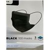 Image 2 : CASE OF SURESAFE PREMIUM BLACK DISPOSABLE FACE MASK. 10 BOXES WITH 100 MASK PER BOX