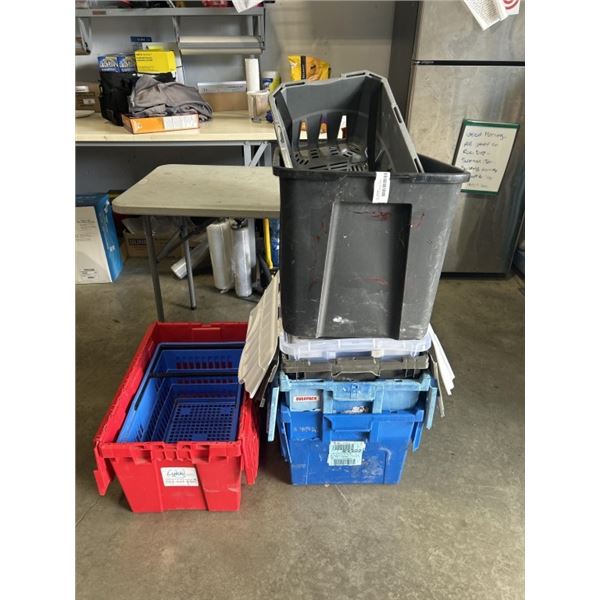 ASSORTED STORAGE TOTES