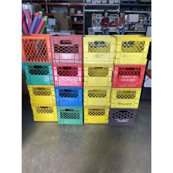 16 MILK CRATES