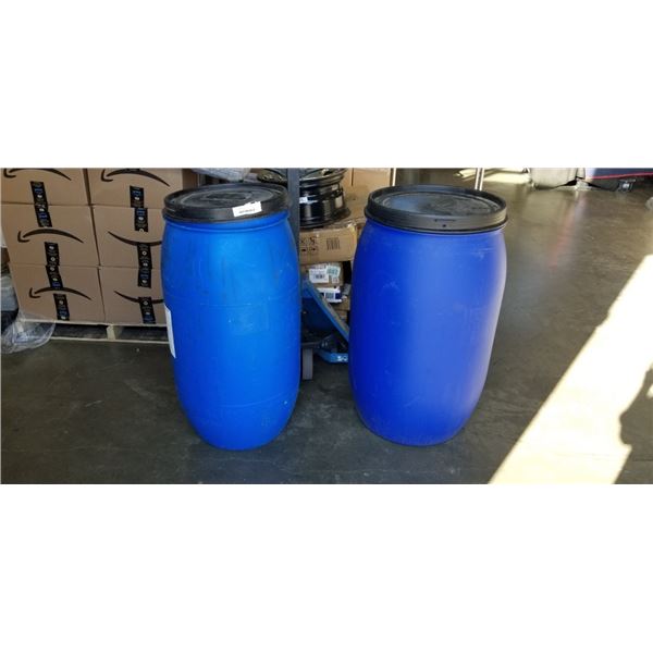 2 FOOD GRADE 200LT DRUMS W/ LIDS