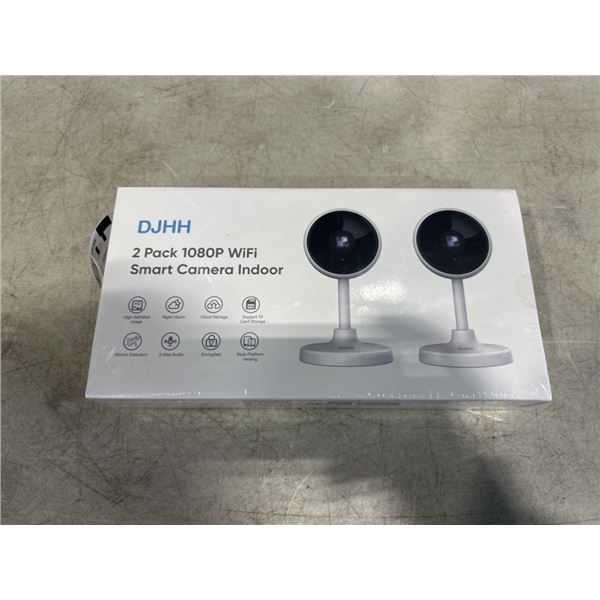 NEW 2 PACK 1080P WIFI SMART INDOOR CAMERAS