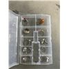 Image 2 : SMALL ORGANIZER WITH ESTATE RINGS, ONE IS SILVER