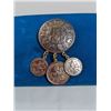 Image 1 : VINTAGE BROOCH W/ 3 COIN TASSELS