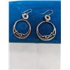 Image 2 : PAIR OF SILVER W/ LAB CREATED DIAMOND STONES EARRINGS