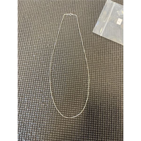 925 STERLING SILVER BOXLINK CHAIN NECKLACE, 22" LONG