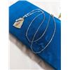 Image 1 : STERLING SILVER CHAIN W/ PENDANT NECKLACE