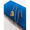 Image 3 : STERLING SILVER CHAIN W/ PENDANT NECKLACE