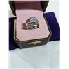 Image 2 : ZUMAN ISRAEL 925 STERLING SILVER RING W/ LARGE CRYSTAL STONE
