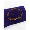 Image 2 : HAND CRAFTED GOLD HONEY AMBER LINKS BRACELET