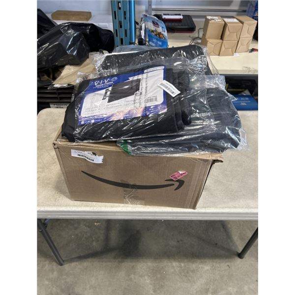 CASE OF VIVO BLACK FLAT SCREEN TV COVER PROTECTORS. VARIOUS SIZES