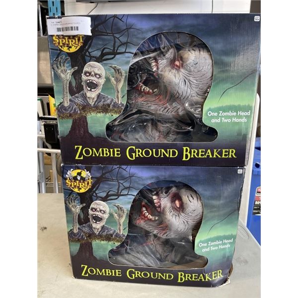 2  ZOMBIE GROUND BREAKING FIGURES