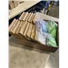 Image 2 : TRAY OF DISPOSABLE PONCHOS. APPROX 25 PACKAGES OF 4 PONCHOS