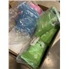 Image 4 : TRAY OF DISPOSABLE PONCHOS. APPROX 25 PACKAGES OF 4 PONCHOS