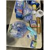 Image 3 : TRAY OF BETTER BOAT ITEMS INCLUDING TRAILER HITCH BALL MOUNT, BILGE PUMP HOSE KIT, DECK BRUSH, BOAT 