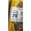 Image 2 : 75 FOOT HEAVY DUTY LIGHTED YELLOW  EXTENSION CORD. 14AWG/3C