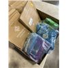 Image 2 : TRAY OF DISPOSABLE PONCHOS. APPROX 25 PACKAGES OF 4 PONCHOS