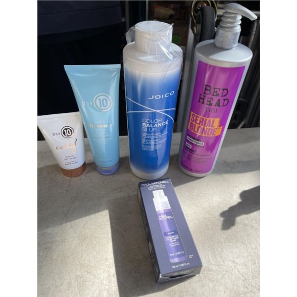 LOT OF JOICO, PAUL MITCHELL, BEDHEAD AND ITS A 10 HAIR PRODUCTS - ALL NEW