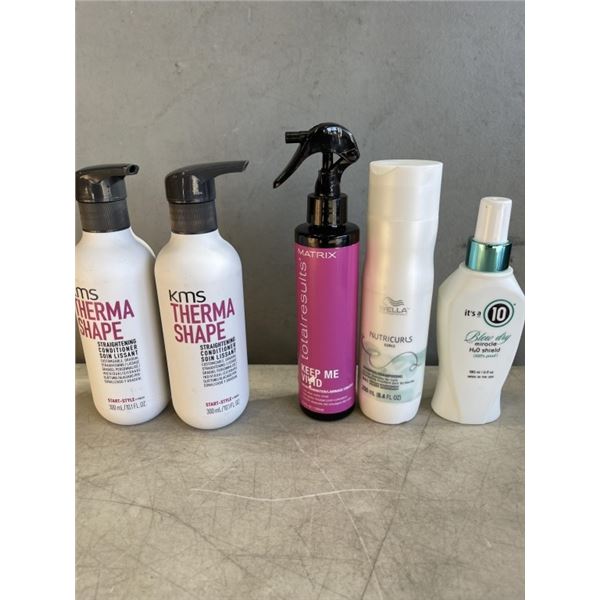 LOT OF NEW HAIR PRODUCTS INCLUDING KMS, WELLA  AND MATRIX