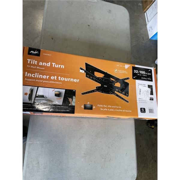 AS NEW 32-100 INCH TILT AND TURN FULL MOTION TV WALL MOUNT