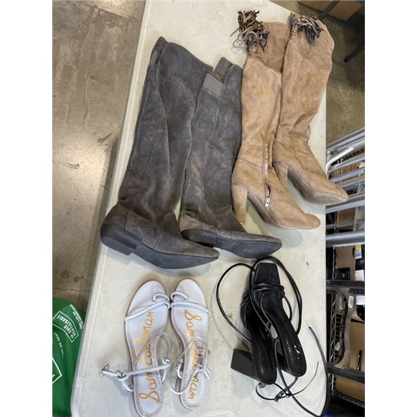 BAG OF SIZE 9 LADIES BOOTS/HEELS