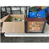 Image 1 : ASSORTED CRAFT SUPPLY AND DROP FRONT BOX