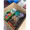 Image 4 : ASSORTED CRAFT SUPPLY AND DROP FRONT BOX