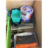 Image 6 : ASSORTED CRAFT SUPPLY AND DROP FRONT BOX