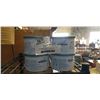 Image 1 : FOUR TUBS OF NEW SATIN SMOOTH TITANIUM BLUE THIN FILM HARD WAX