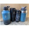 Image 1 : LOT OF 4 INSULATED METAL DRINK BOTTLES STANLEY, RAYMYLO, FARENHEIT ETC