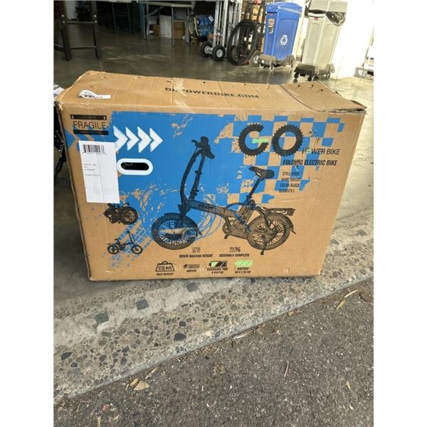 GO CITY FOLDING POWER E BIKE,BIKE WORKS NEEDS BATTERY