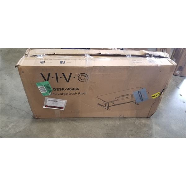 VIVO BLACK LARGE DESK RISER