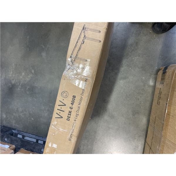 VIVO BLACK ELECTRIC 4 LEG DUAL MOTOR DESK FRAME