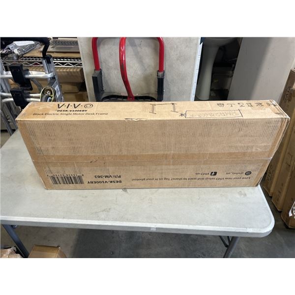 VIVO BLACK ELECTRIC SINGLE MOTOR DESK FRAME