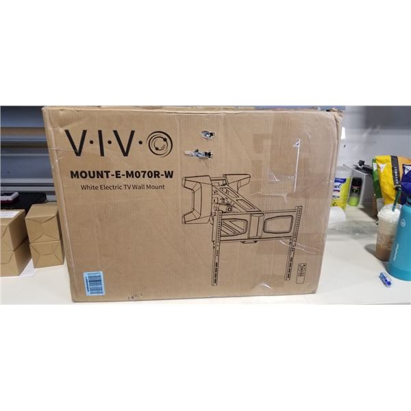 VIVO WHITE ELECTRIC TV WALL MOUNT
