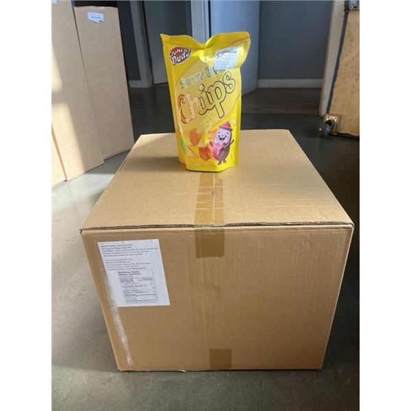 NEW / SEALED CASE OF LOW OIL "CRUNCHY DUDE" SWEET POTATO CHIPS - 30 BAGS TOTAL